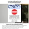 Signmission Please Do Not Flush Sign With Symbol, 5 in W x Rectangle, Vinyl Decal OS-2PACK-NS-D-57-V-17383 - alternate 2